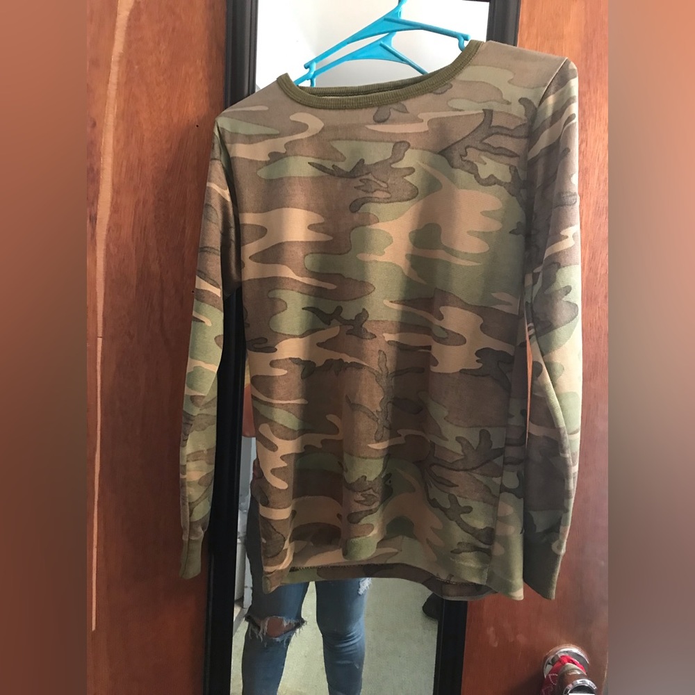 Camo long sleeve shirt